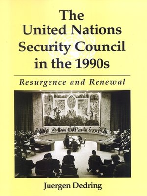 cover image of The United Nations Security Council in the 1990s
